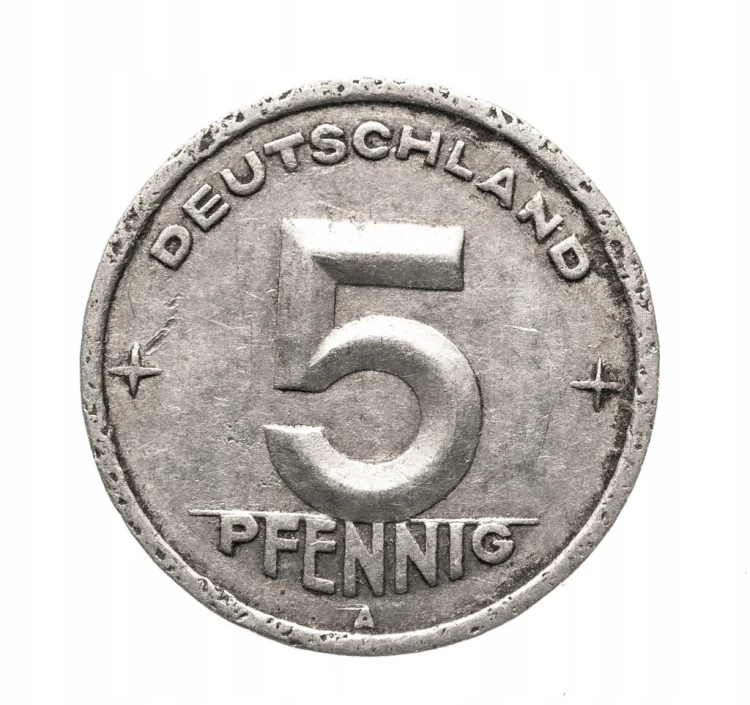 Niemcy, DDR 5 fenigów, 1948 A , Berlin st.3