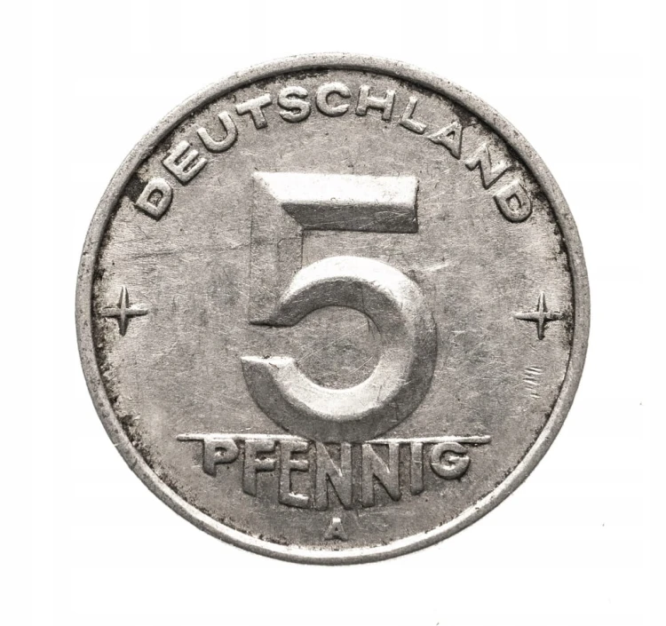 Niemcy, DDR 5 fenigów, 1950 A , Berlin st.2-