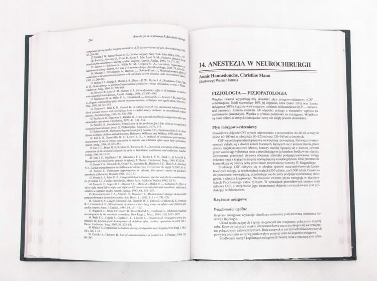 PODRĘCZNIK ANESTEZJOLOGII PEDIATRYCZNEJ 1994