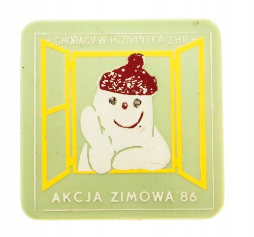ODZNAKA HARCERSKA - CHORĄGIEW POZNAŃSKA ZHP, AKCJA ZIMOWA 1986