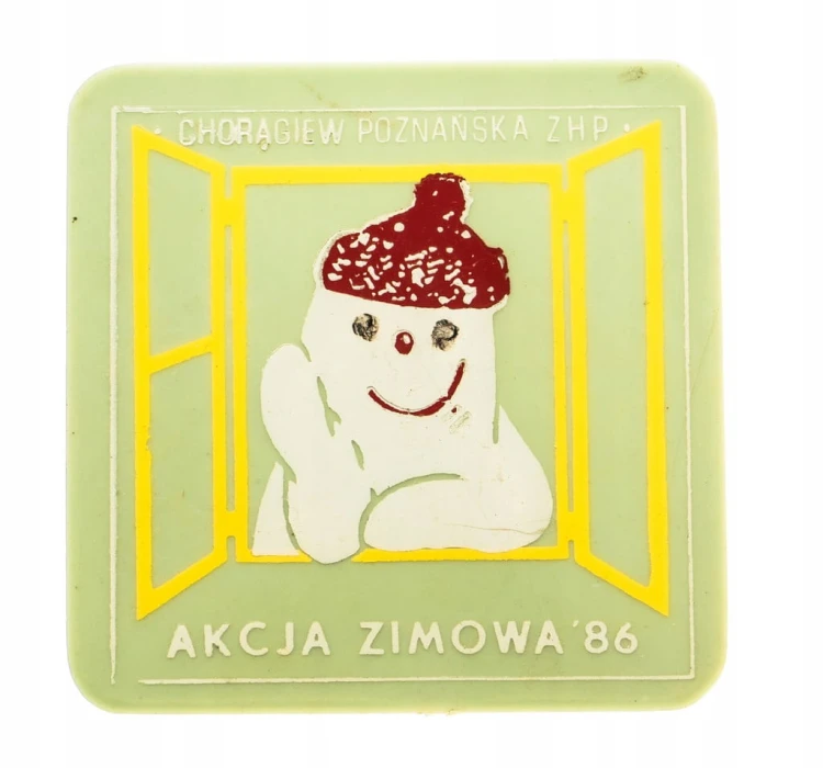 ODZNAKA HARCERSKA - CHORĄGIEW POZNAŃSKA ZHP, AKCJA ZIMOWA 1986