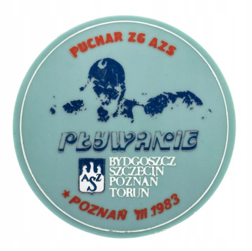 ODZNAKA ZAWODY PŁYWACKIE AZS - BYDGOSZCZ, SZCZECIN, POZNAŃ, TORUŃ 1983