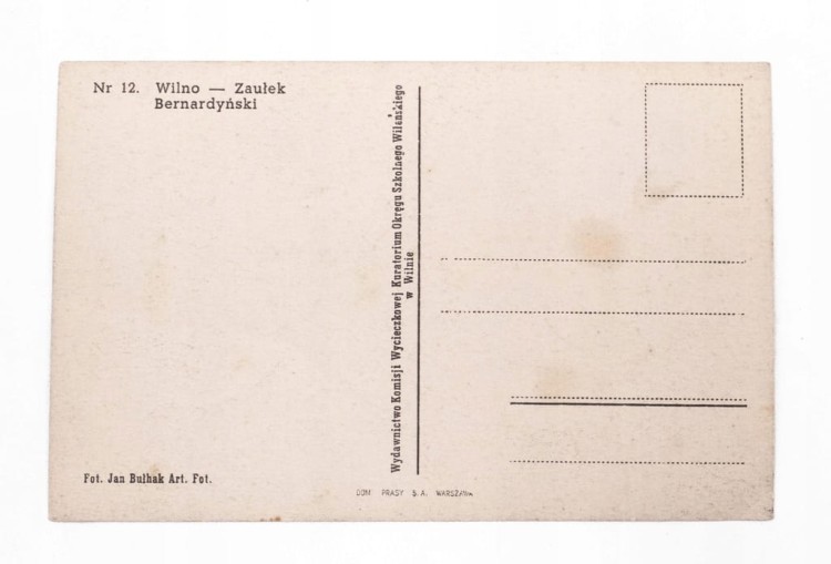 WILNO - ZAUŁEK BERNARDYŃSKI II RP