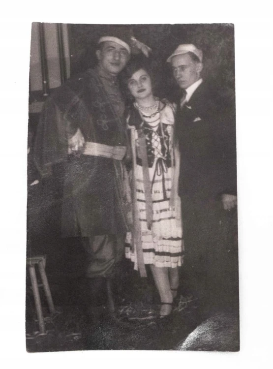 STARA FOTOGRAFIA - BAL MASKOWY, KORONA ŁAZARZ, POZNAŃ 1931
