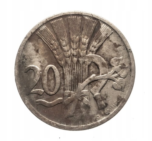 CZECHOSŁOWACJA 20 HALERZY 1921 ROK st.3