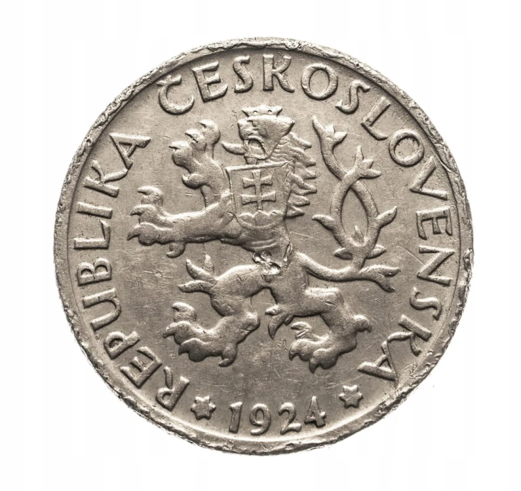Czechosłowacja, 1 korona 1924 rok st.3