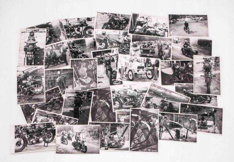 ZESTAW STARYCH FOTOGRAFII - ZLOT / RAJD MOTOCYKLOWY PRL