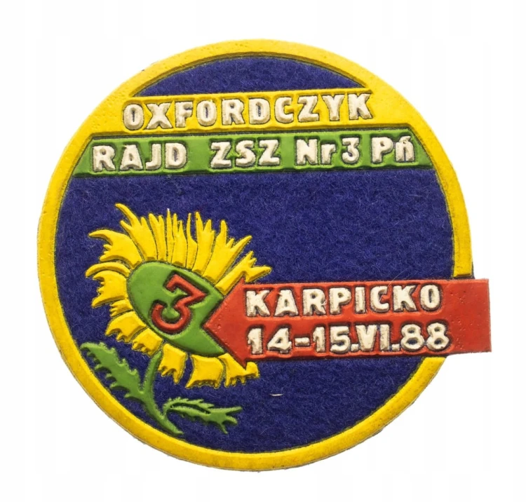 NASZYWKA OXFORDCZYK, RAJD ZSZ NR 3 POZNAŃ, KARPICKO 1988