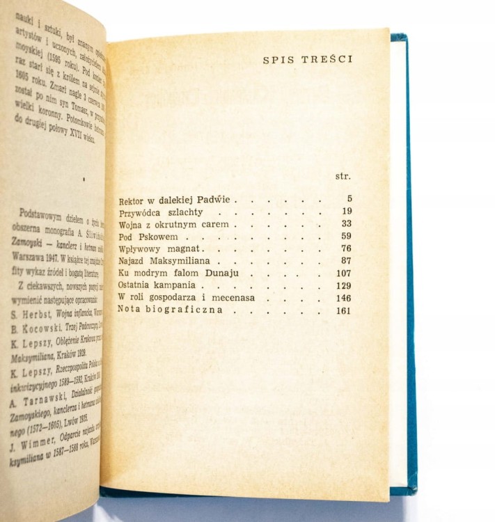 STARA KSIĄŻKA HETMAN JAN ZAMOYSKI 1971