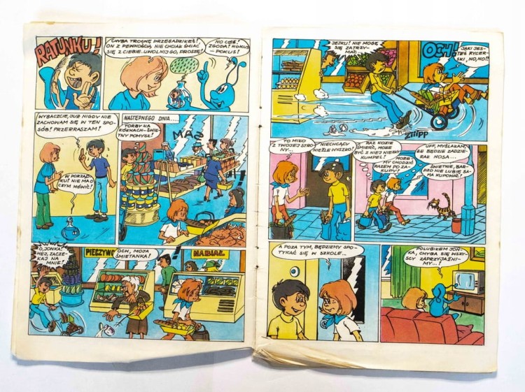 KOMIKS PRZYGODY JONKI, JANKA I KLEKSA
