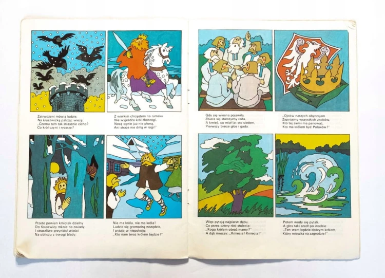 KOMIKS ZA KRÓLA PIASTA POLSKA WYRASTA 1985