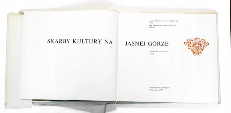 STARA KSIĄŻKA SKARBY KULTURY NA JASNEJ GÓRZE 1974