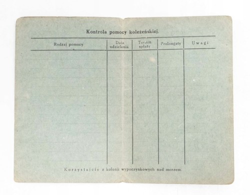 LEGITYMACJA BRATNIEJ POMOCY TOW. STUDENTÓW UNIW. POZNAŃ 1932