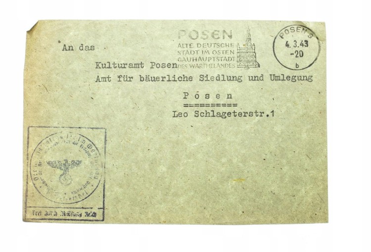 POZNAŃ - STEMPEL RATUSZ 1943