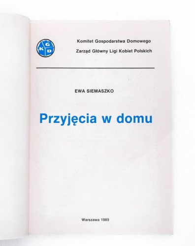 STARA KSIĄŻKA PRZYJĘCIA W DOMU 1989
