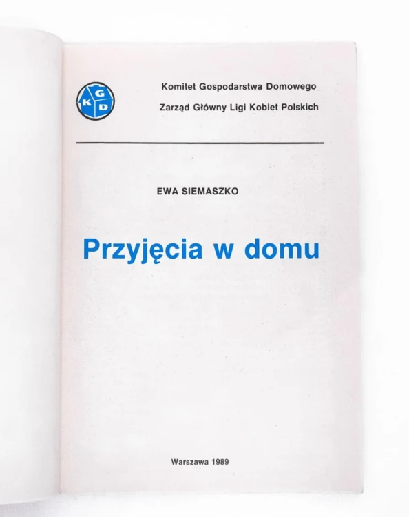 STARA KSIĄŻKA PRZYJĘCIA W DOMU 1989
