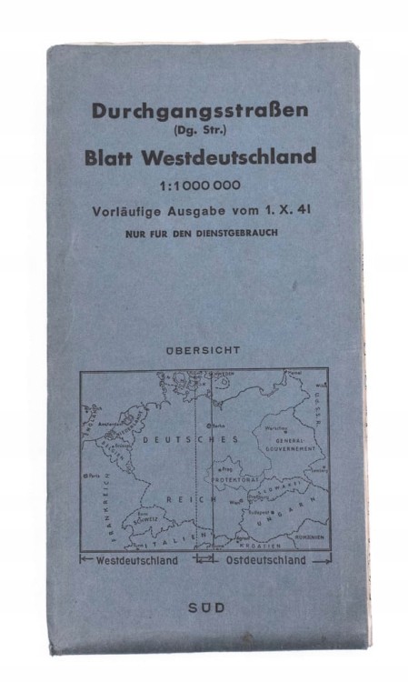 ZESTAW 2 STARYCH MAPA - NIEMCY 1941