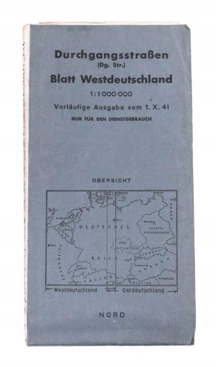 ZESTAW 2 STARYCH MAPA - NIEMCY 1941