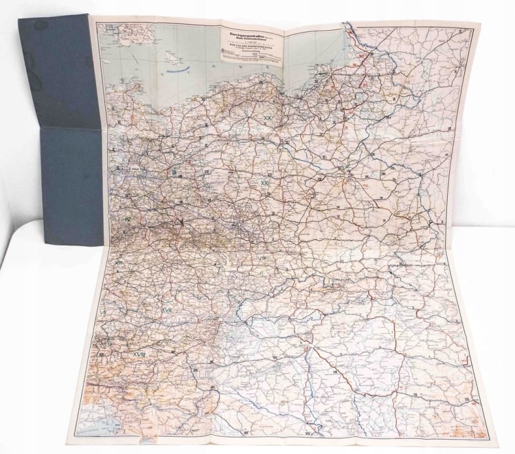 ZESTAW 2 STARYCH MAPA - NIEMCY 1941