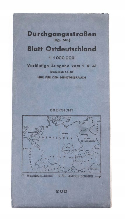 ZESTAW 2 STARYCH MAPA - NIEMCY 1941