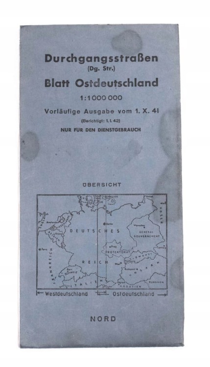 ZESTAW 2 STARYCH MAPA - NIEMCY 1941