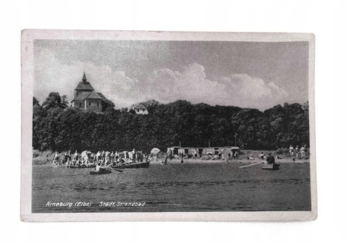 STARA POCZTÓWKA - NIEMCY, ERNEBURG, KĄPIELISKO