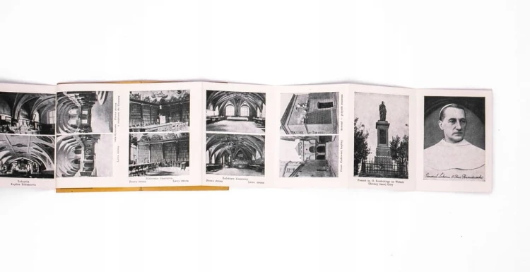 STARA ROZKŁADANKA Z GRAFIKAMI - JASNA GÓRA, ŁÓDŹ 1937