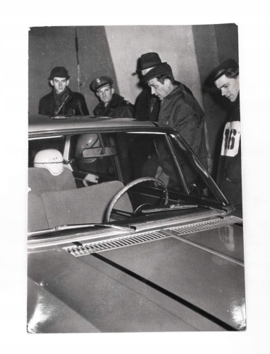 STARA FOTOGRAFIA - RAJD SAMOCHODOWY MONTE CARLO 1969, WARSZAWA