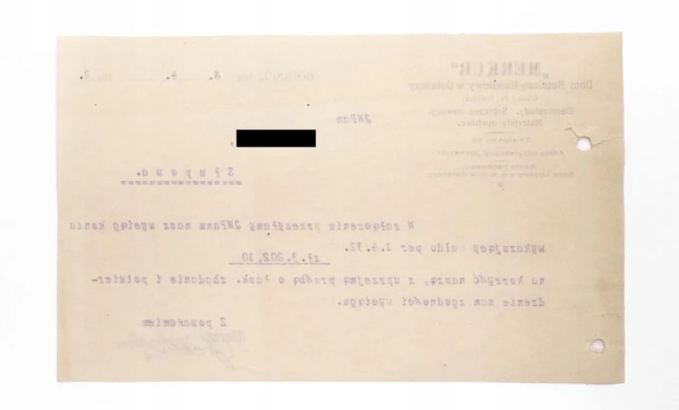 STARE PISMO - DOM ROLNICZO-HANDLOWY MERKUR, GOŁAŃCZ / SŁUPOWA 1932