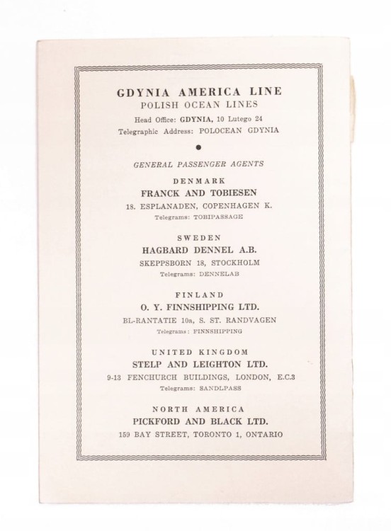STARA KSIĄŻECZKA - LISTA PASAŻERÓW REJSU M/S MATORY 1965