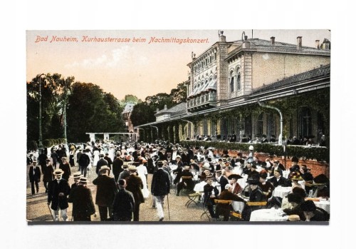 STARA POCZTÓWKA - NIEMCY, BAD NAUHEIM, UZDROWISKO, ALEJA KONCERTOWA