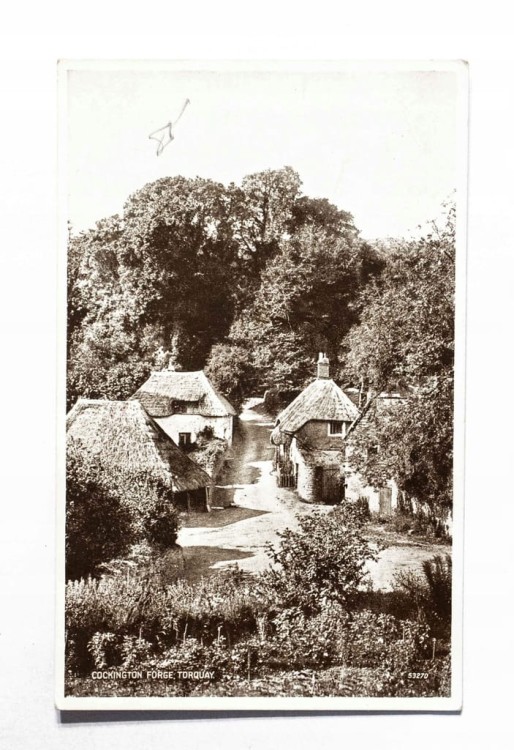 STARA POCZTÓWKA - WIELKA BRYTANIA, WIOSKA COCKINGTON FORGE, TORQUAY