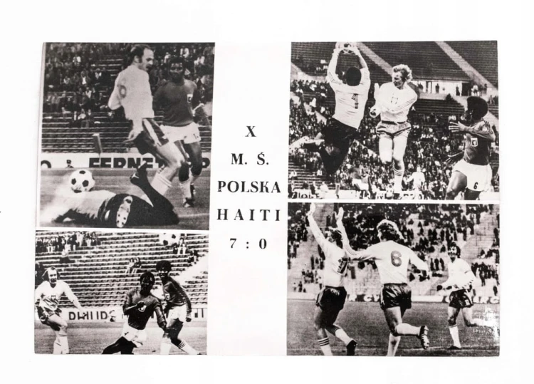POCZTÓWKA X MISTRZOSTWA ŚWIATA W PIŁCE NOŻNEJ 1974, POLSKA - HAITI