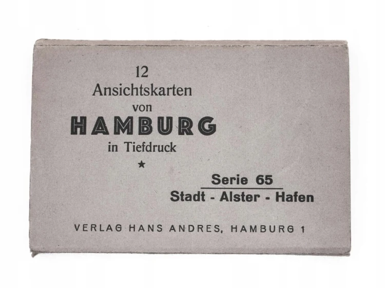 ZESTAW STARYCH POCZTÓWEK - NIEMCY, HAMBURG