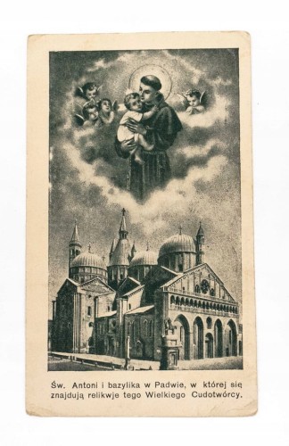 STARA POCZTÓWKA - ŚW. ANTONI, BAZYLIKA W PADEWIE 1931