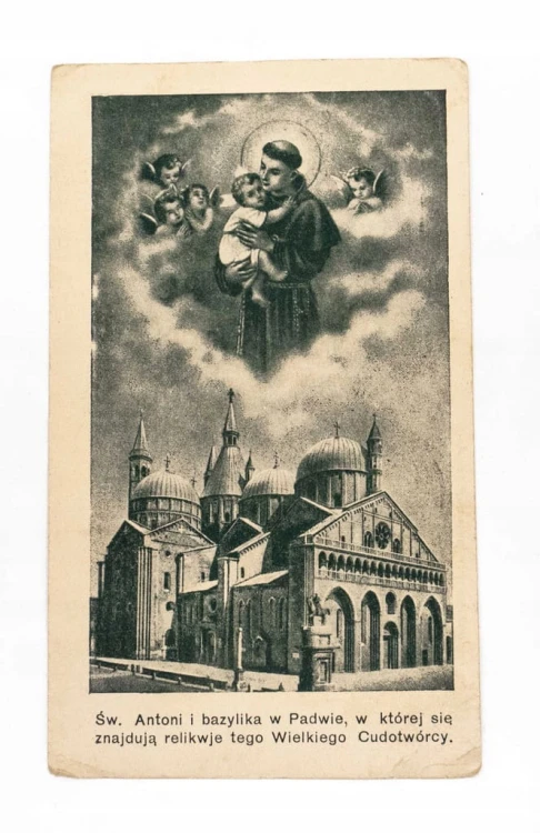 STARA POCZTÓWKA - ŚW. ANTONI, BAZYLIKA W PADEWIE 1931
