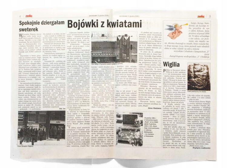 GAZETA SOLIDARNOŚĆ WIELKOPOLSKA, ZBRODNIA PRZECIWKO NADZIEI 1981 (2006)
