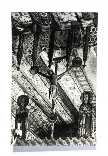 STARA FOTOGRAFIA - KOŚCIÓŁ, JEZUS CHRUSTUS 1968