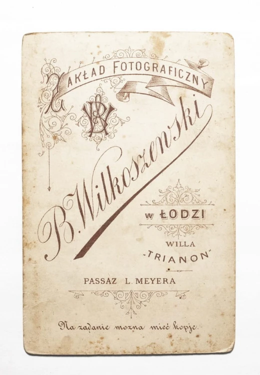 STARA FOTOGRAFIA - KOBIETA Z MĘŻCZYZNĄ, ATELIER ŁÓDŹ