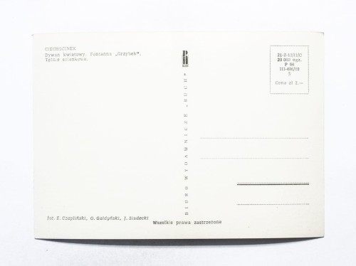 CIECHOCINEK - DYWAN KWIATOWY, FONTANNA GRZYBEK, TĘŻNIE SOLANKOWE l. 60