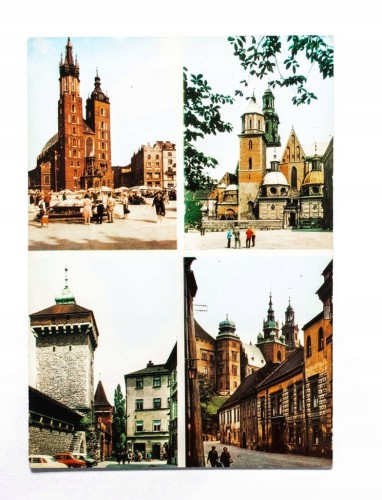 KRAKÓW - KOŚCIÓŁ MARIACKI, BRAMA FLORIAŃSKA, KATEDRA, WAWEL l. 70