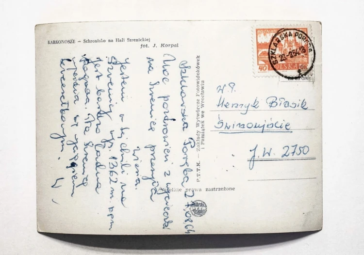KARKONOSZE - SCHRONISKO NA HALI SZRENICKIEJ 1964