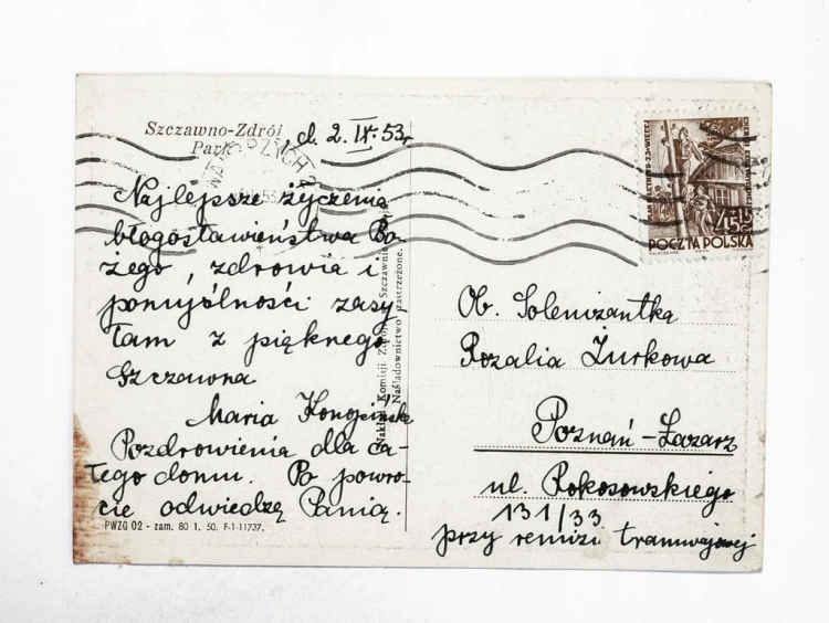 SZCZAWNO ZDRÓJ - PARK 1953