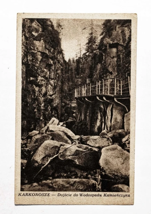 KARKONOSZE - DOJCIE DO WODOSPADU KAMIEŃCZYKA 1949