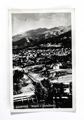 ZAKOPANE - PANORAMA, WIDOK Z GUBAŁÓWKI 1956