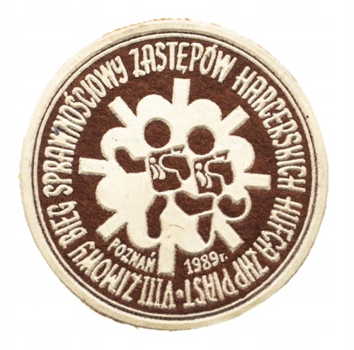 NASZYWKA HARCERSKA - ZIMOWY BIEG SPRAWNOŚCIOWY HUFCA ZHP PIAST POZNAŃ 1989