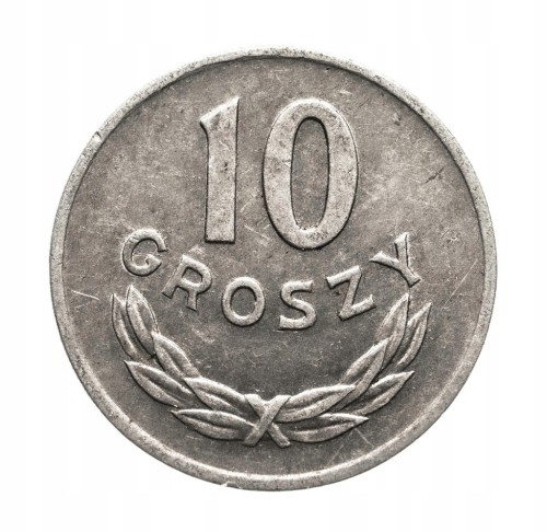 Polska, PRL (1944-1989), 10 groszy 1949, aluminium