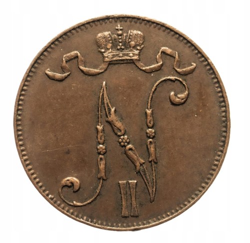 Finlandia, Mikołaj II (1895-1917), 5 pennia 1913