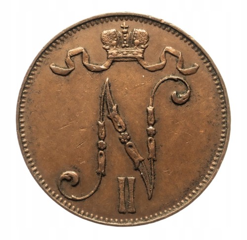 Finlandia, Mikołaj II (1895-1917), 5 pennia 1914