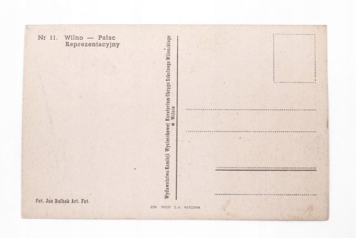 WILNO - PAŁAC REPREZENTACYJNY II RP